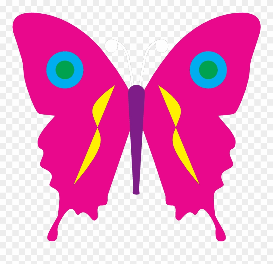 Vlinder - Mariposas De Color Azul Clipart