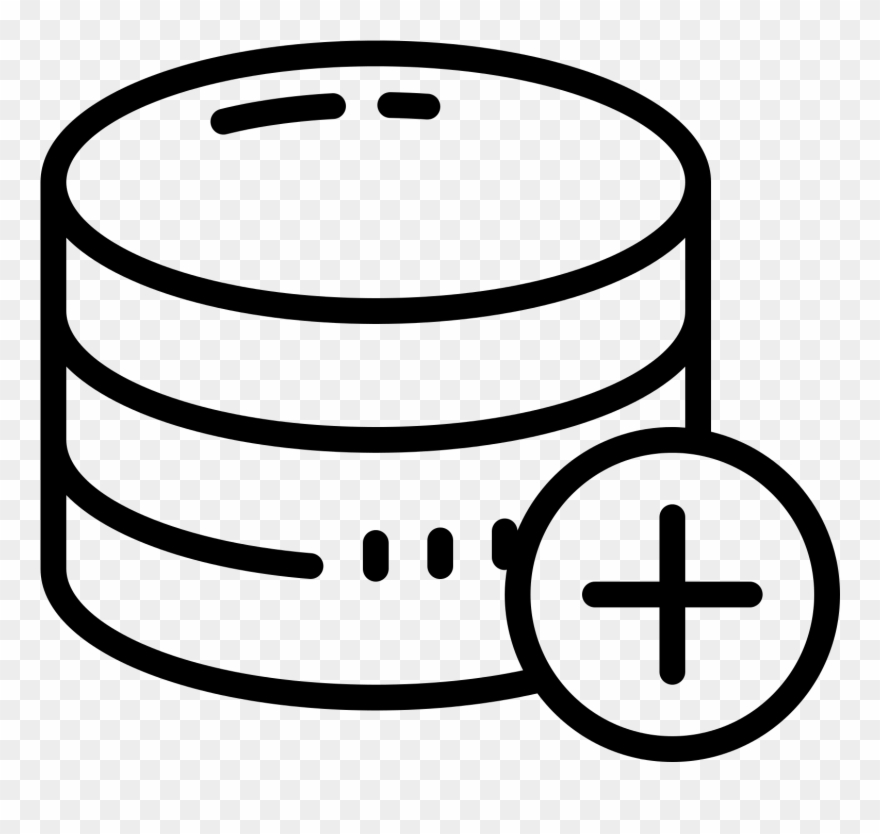 Add Database Icon - Base De Datos Simbolo Clipart