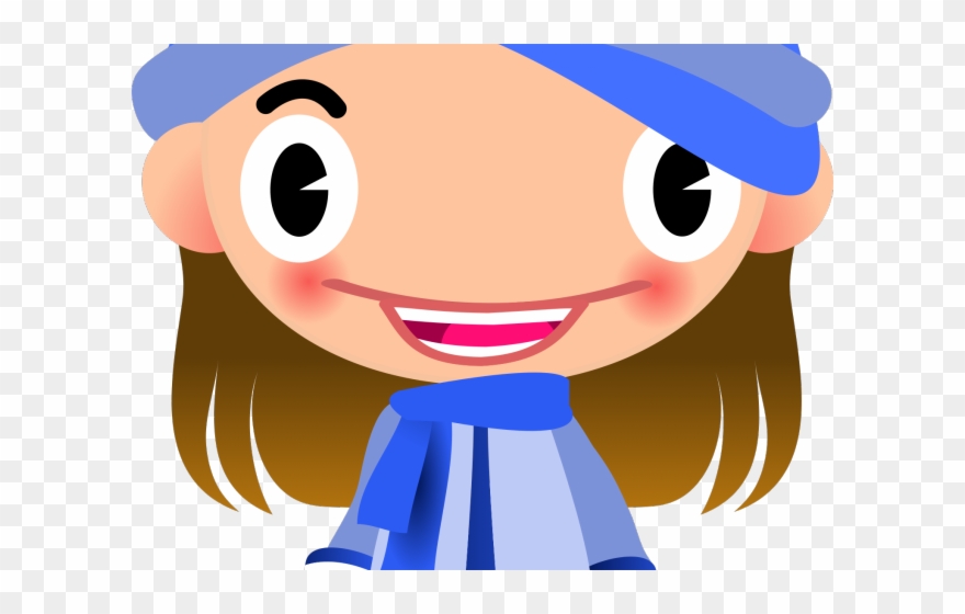 Snowboard Clipart Blue - Snowboarder Girl Cartoon Tile Coaster - Png Download