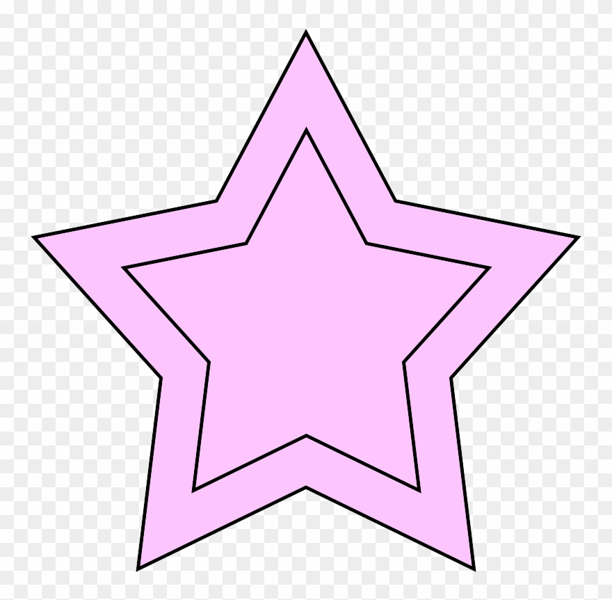 Lavender Clipart Star - Stars Light Pink - Png Download