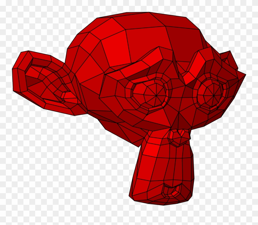 Open - Suzanne Blender Clipart