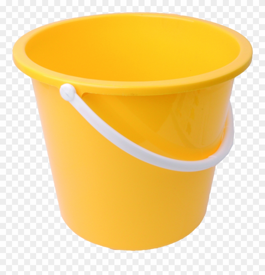 Yellow Plastic Bucket Png Image - Bucket Png Clipart