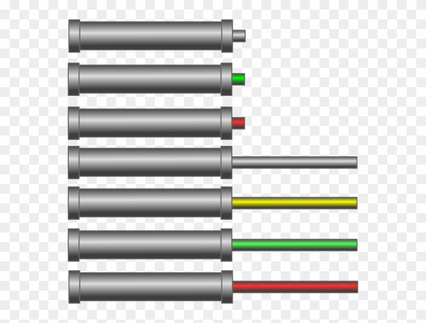 Pneumatic Cylinder Vector Clipart