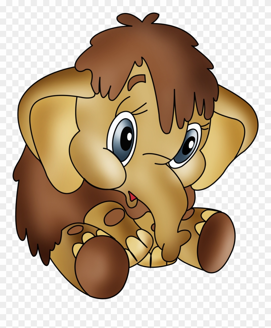 Mamanthunk, Clipart, Sketches Elephant Images, Baby - Мамонтенок Пнг - Png Download
