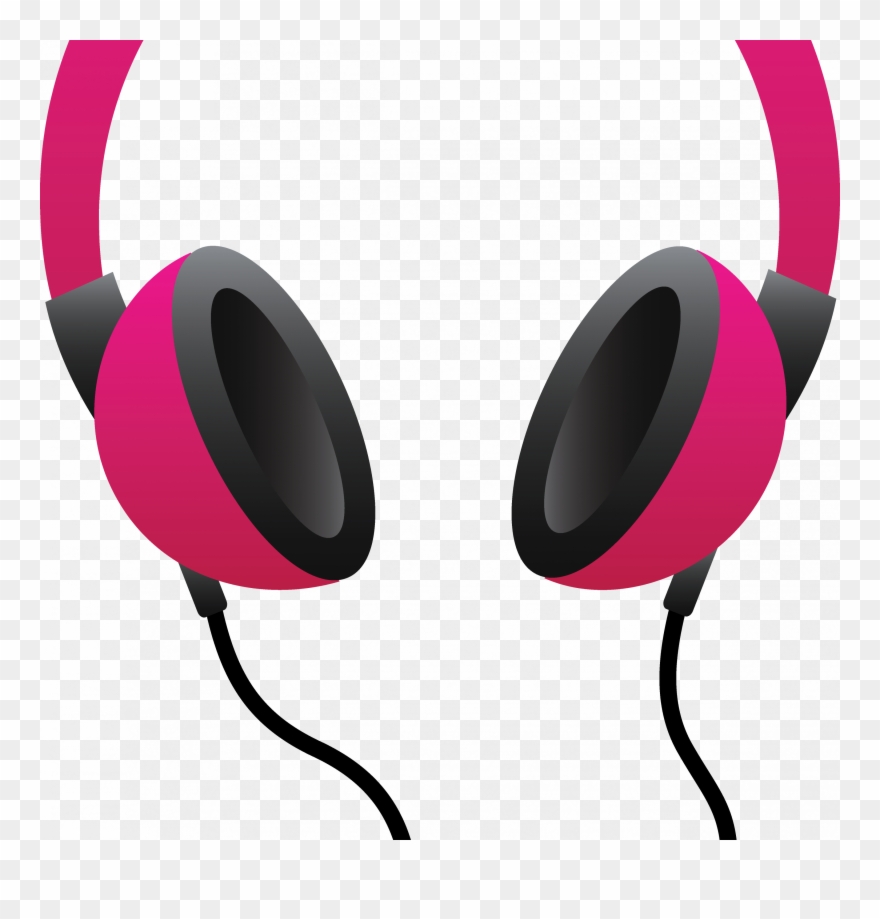 Headphone Clipart Pink Headphone - Png Download