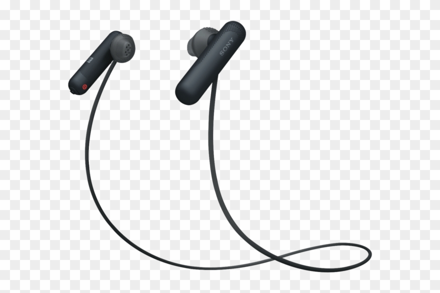 Image Black And White Download Clip Headphones Sport - Sp500 Wireless In Ear Sports Headphones - Png Download
