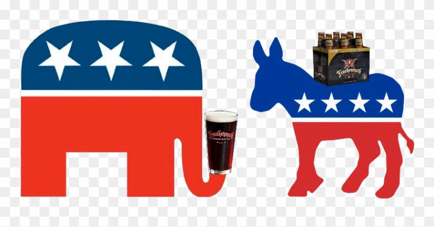 While Beer And Politics - Democratic Party Clipart