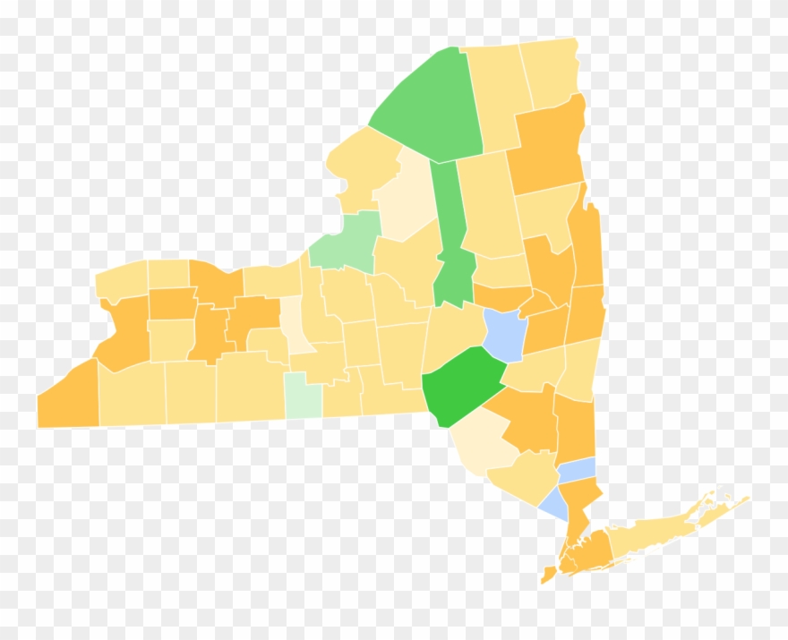 2018 New York Governor Results By County Clipart