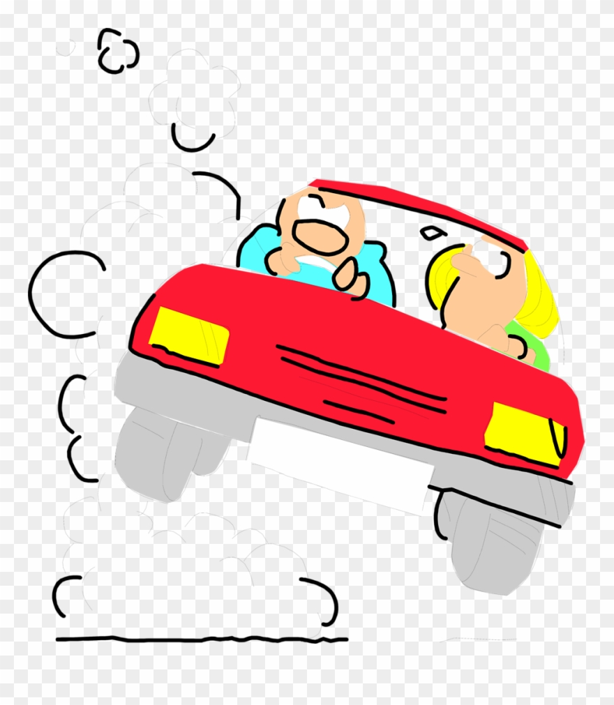 Free Stock Photo - Car Driving Crazy Clipart - Png Download