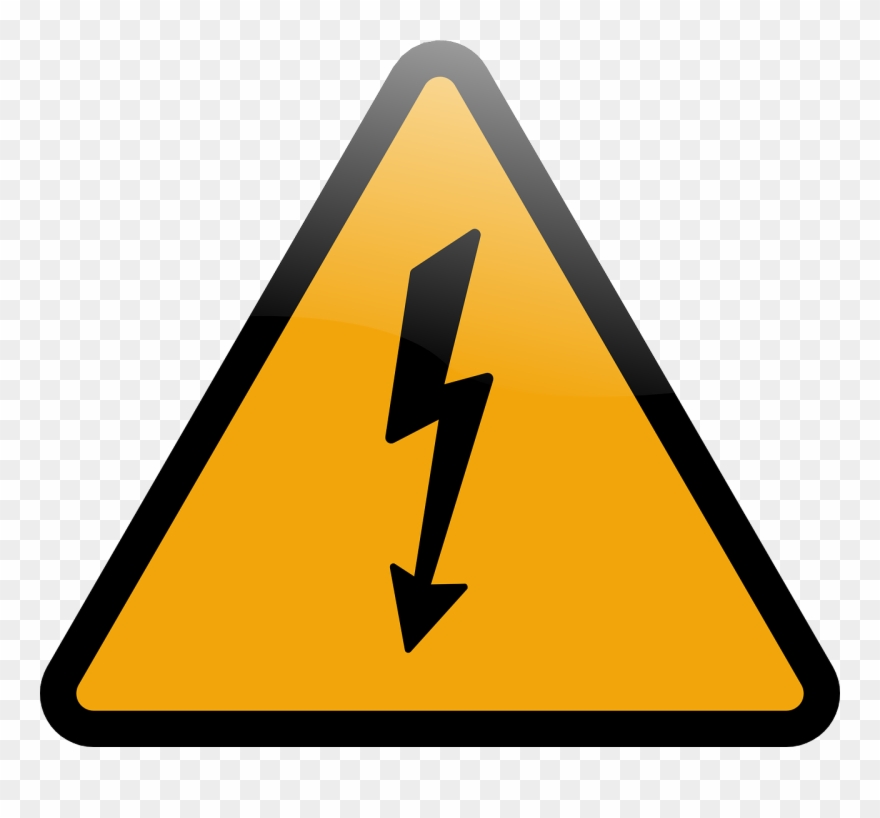 Download Electricity Voltage Energy Warning Sign Emoji Clipart (983647) PinClipart