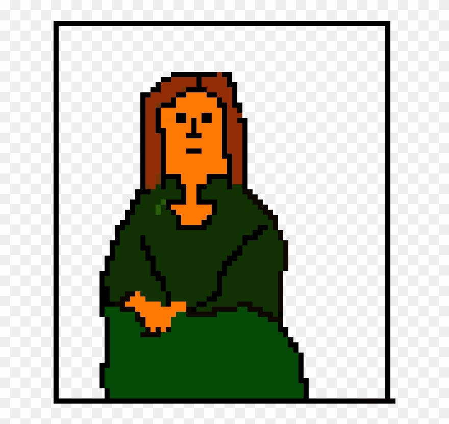 Mona Lisa Pixel Art Maker - Mona Lisa Clipart