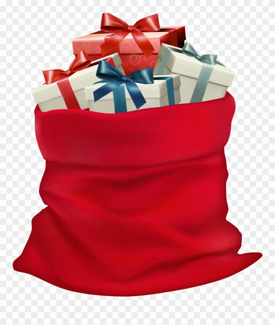 Christmas Sack With Gifts Png Clip Art Image Transparent Png
