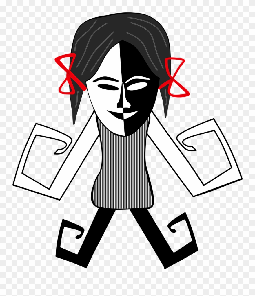 Girl,creepy,weird,mask - Stock.xchng Clipart