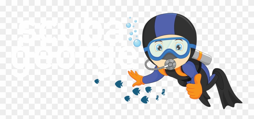 Scuba George - Clip Art Scuba Diver - Png Download