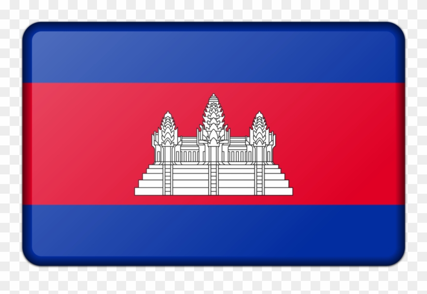 Flag Of Cambodia Translation Khmer Language - Cambodia Flag Clipart