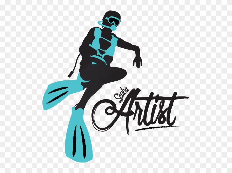 Scuba Artist - Graphic Design Clipart