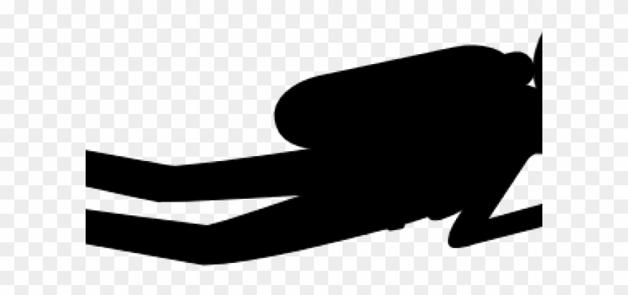 People Clipart Scuba Diving - Underwater Clipart Png Black And White Transparent Png