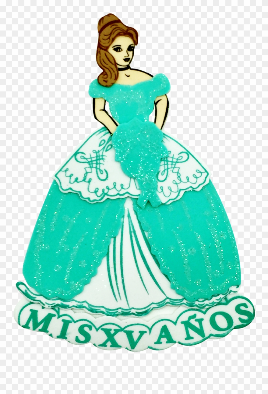8" Quinceanera Foami Figurine - Quinceañera De Fomi Clipart