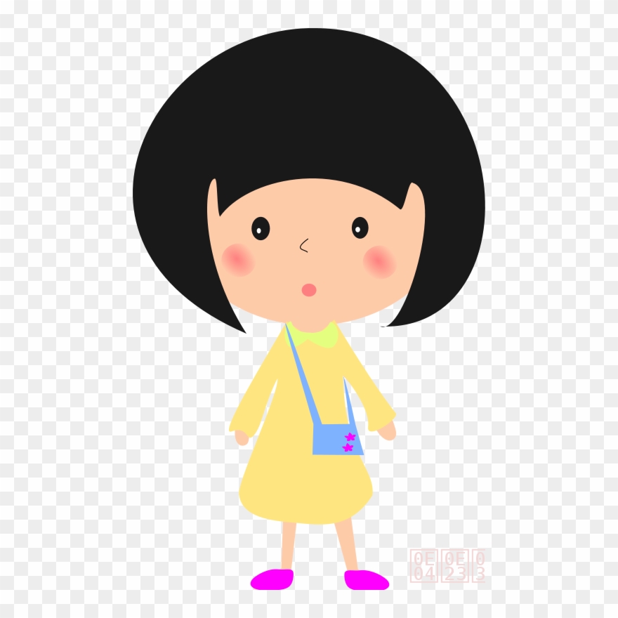 Girl1 Clip Art - 少女 イラスト フリー - Png Download