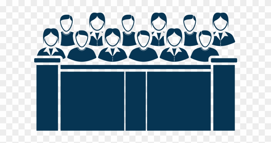 Truscott Employs Several Different Recruiting Modalities - Jury Vector Clipart