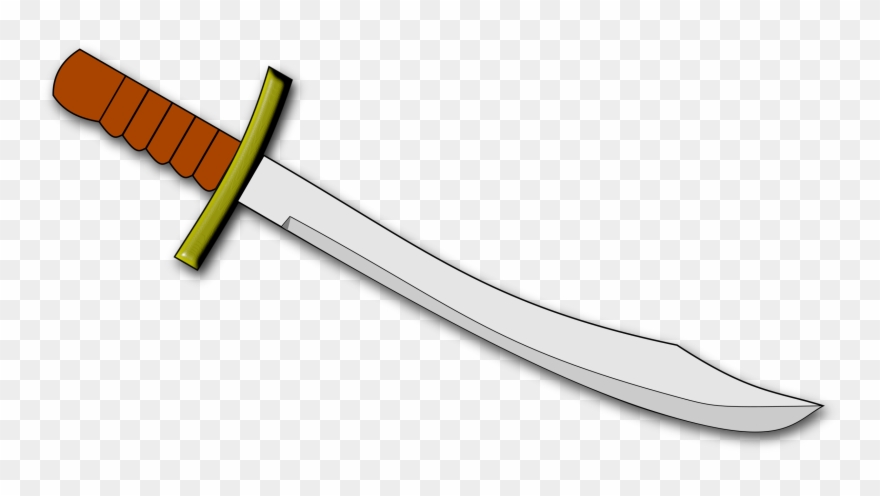 Dagger Clipart Curved - Clip Art - Png Download