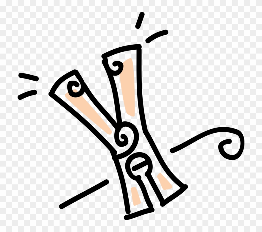 Vector Illustration Of Clothespin Or Clothes-peg Fastener Clipart