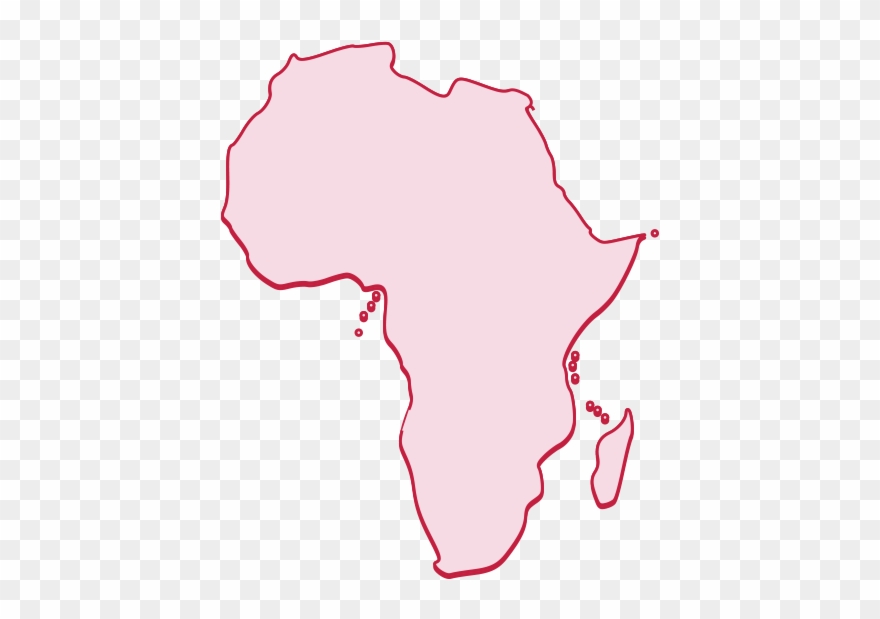 Africa - Continents And Oceans Compass Clipart