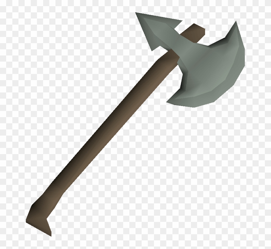 Dagger Clipart Broad - Leaf Bladed Battleaxe Osrs - Png Download