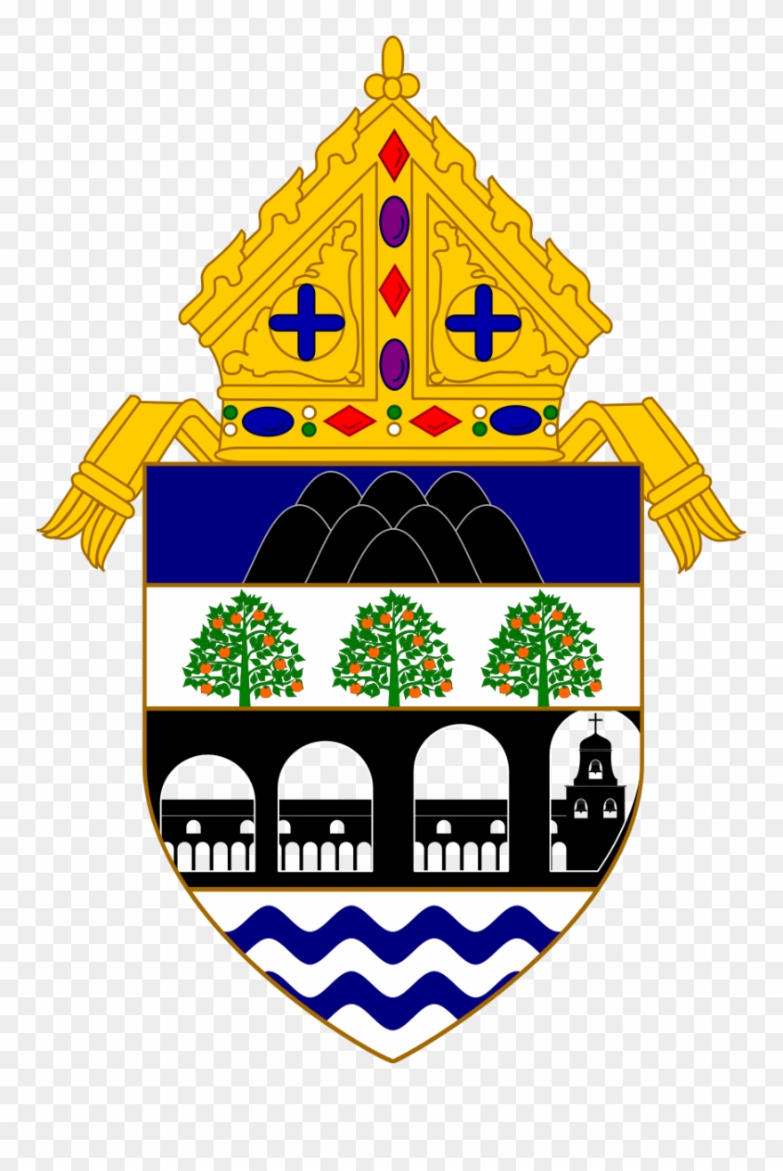 Coat Of Arms Of The Roman Catholic Diocese Of Orange - Diocese Coat Of Arms Clipart