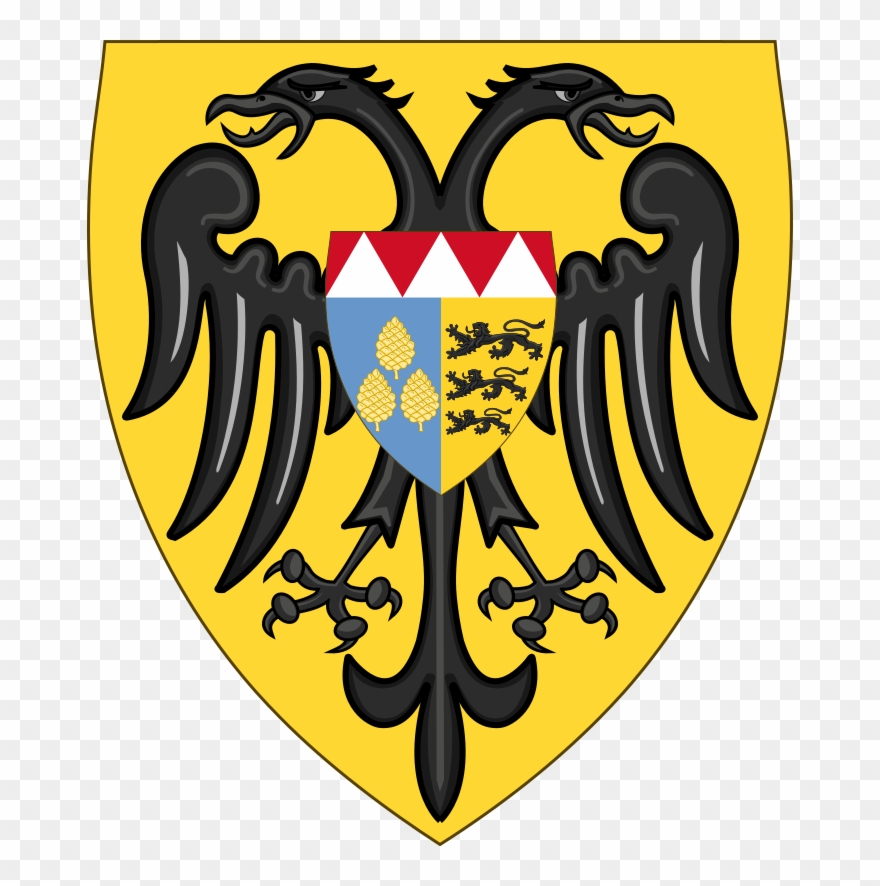 Attributed Coat Of Arms Of Henry Vi, Holy Roman Emperor - Double Headed Eagle Holy Roman Empire Clipart