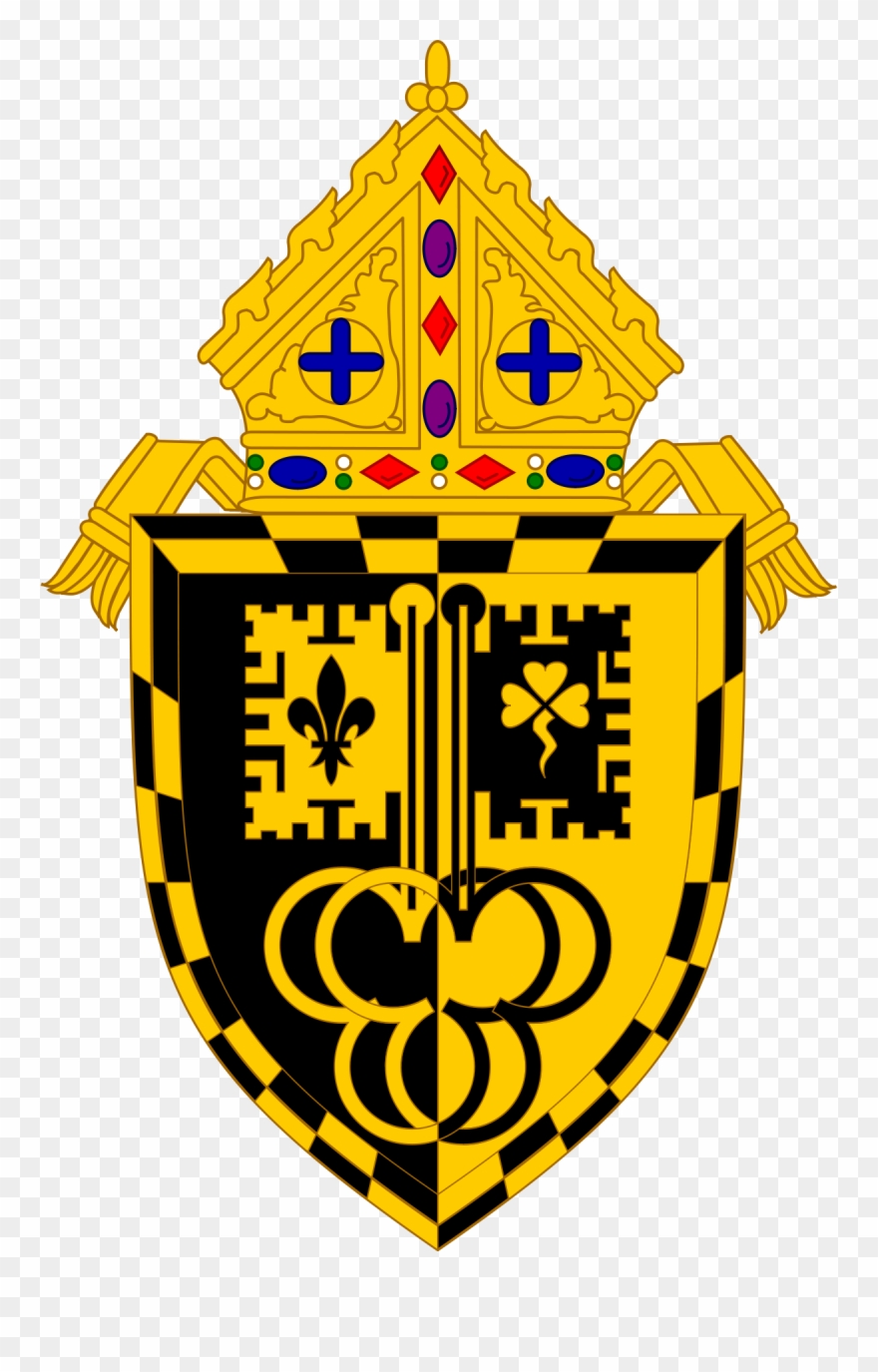 Coat Of Arms Of The Roman Catholic Diocese Of London - Syracuse Coat Of Arms Clipart