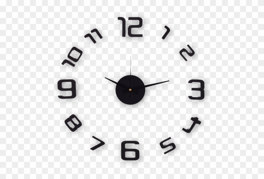 Accent Your Decor Tagged Clocks Utopia Alley - Utopiaalley 3d Frameless Wall Clock In Black Clipart