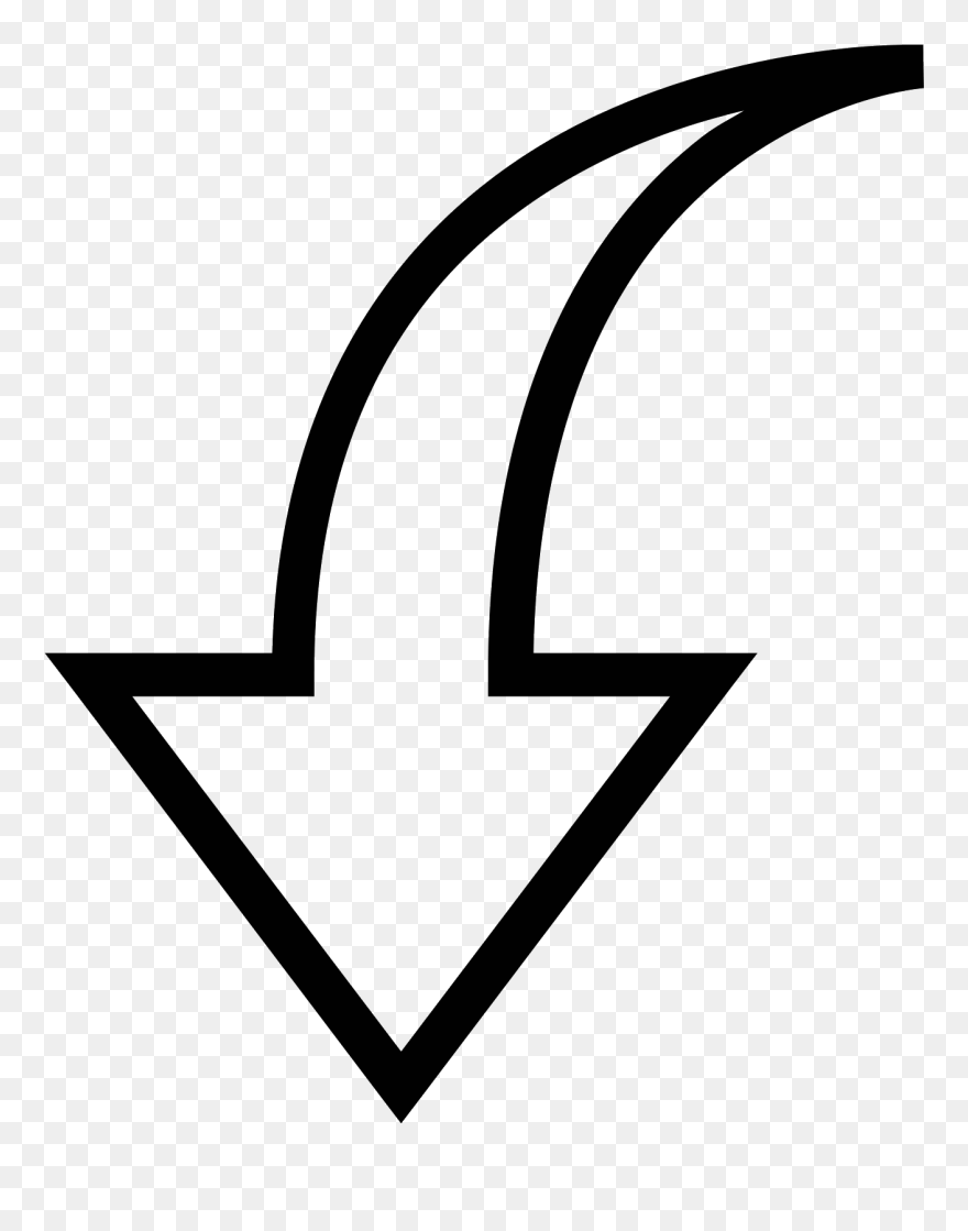 Gothic Vector Arrow Clipart Black And White Library - Into Arrow Png Transparent Png