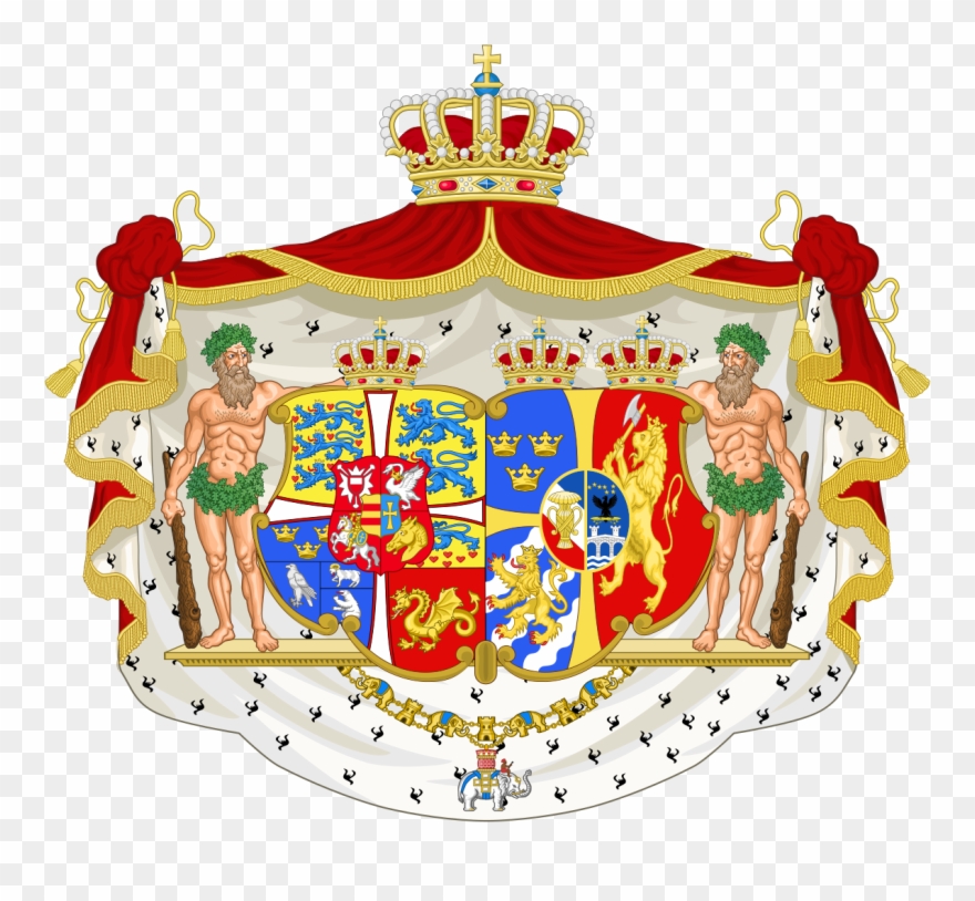 Armoiries De La Reine Lovisa De Suède1 - Queen Margrethe Coat Of Arms Clipart