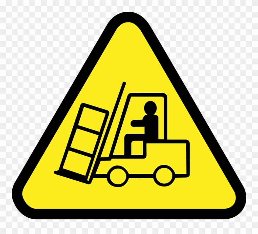 Logo Attention Chariot Élévateur - Trip And Fall Sign Clipart
