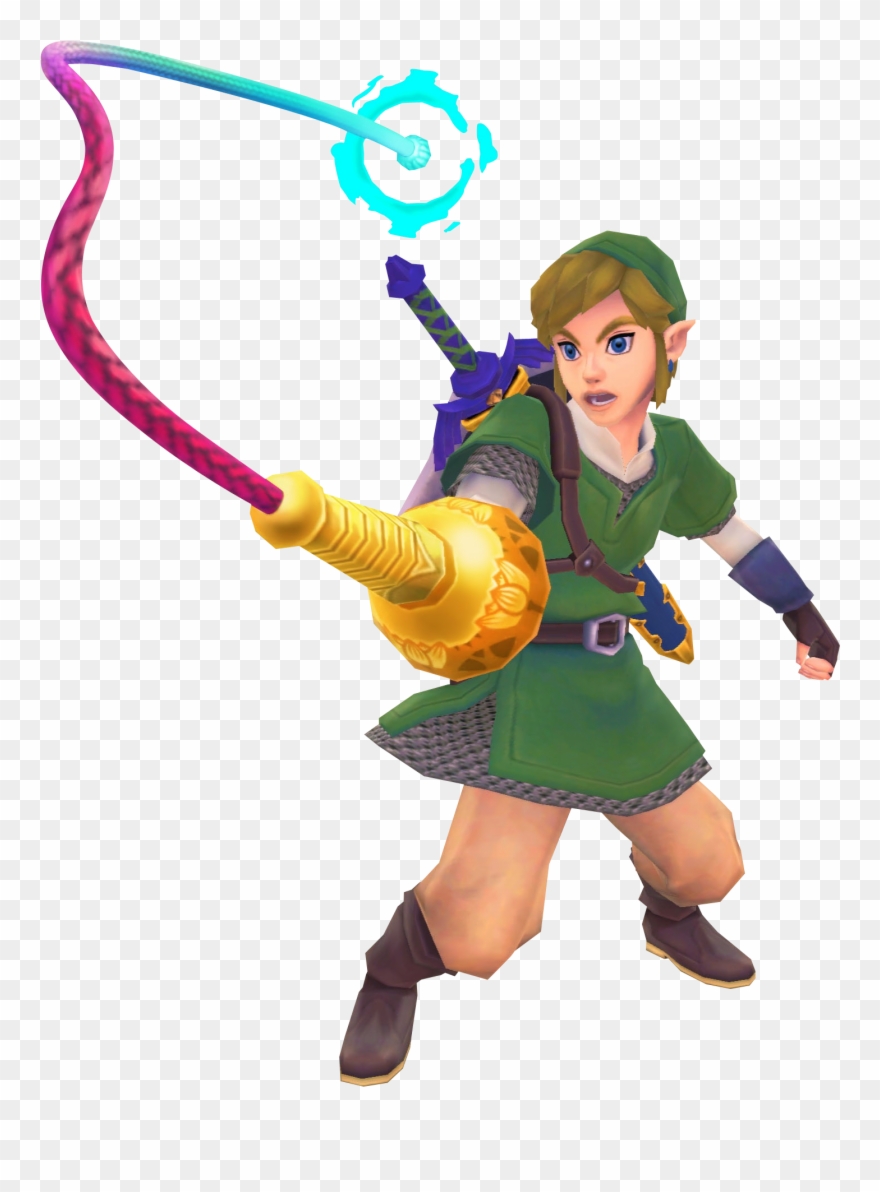 Using The Whip - Zelda Skyward Sword Link Clipart