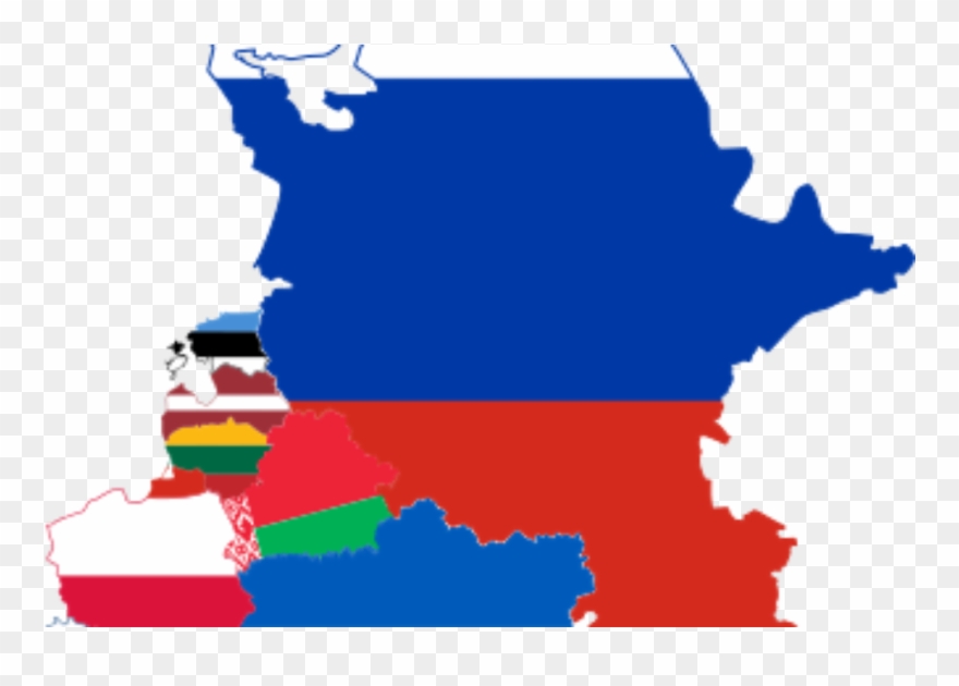 Still Deeply Stuck In The East - Eastern Europe Flag Map Clipart