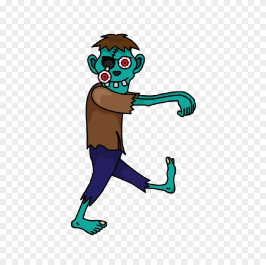 Drawing Zombie - Draw A Zombie Clipart