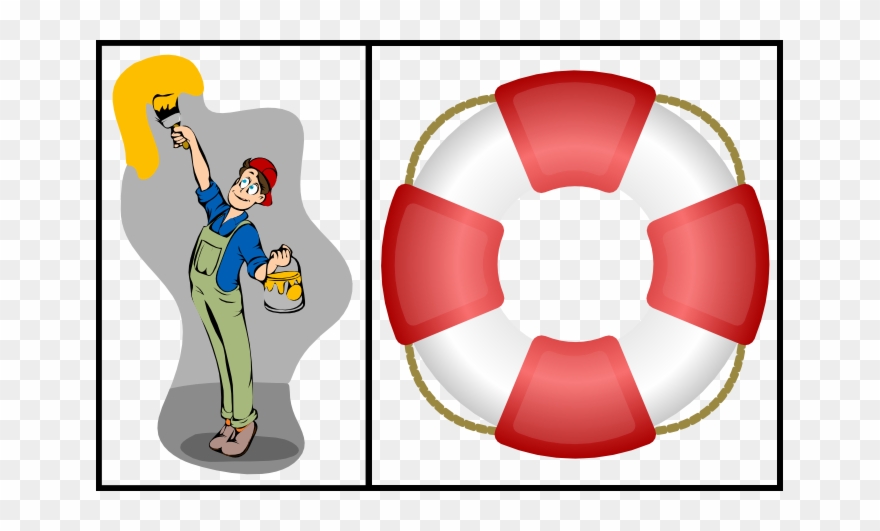 Painterlifeguard - Boia Salva Vidas Vetor Clipart