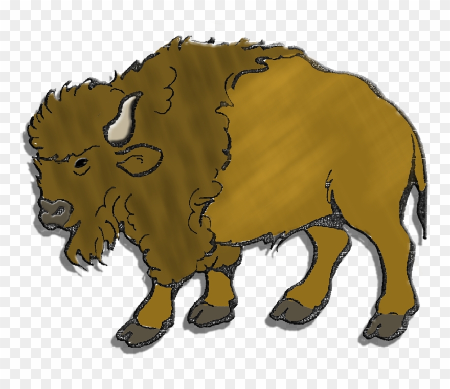Herd Clipart Buffalo - American Bison - Png Download