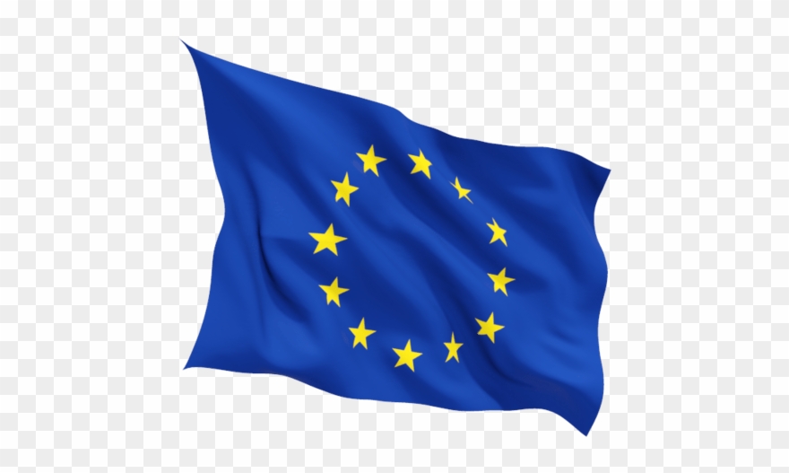 European Flag - Ppt Background On Europe Clipart