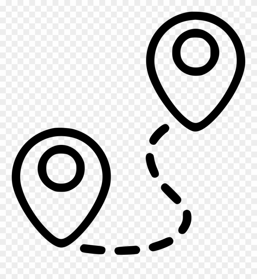 Mark Location Gps Svg Png Icon Free - Pin Location Destination Icon Clipart
