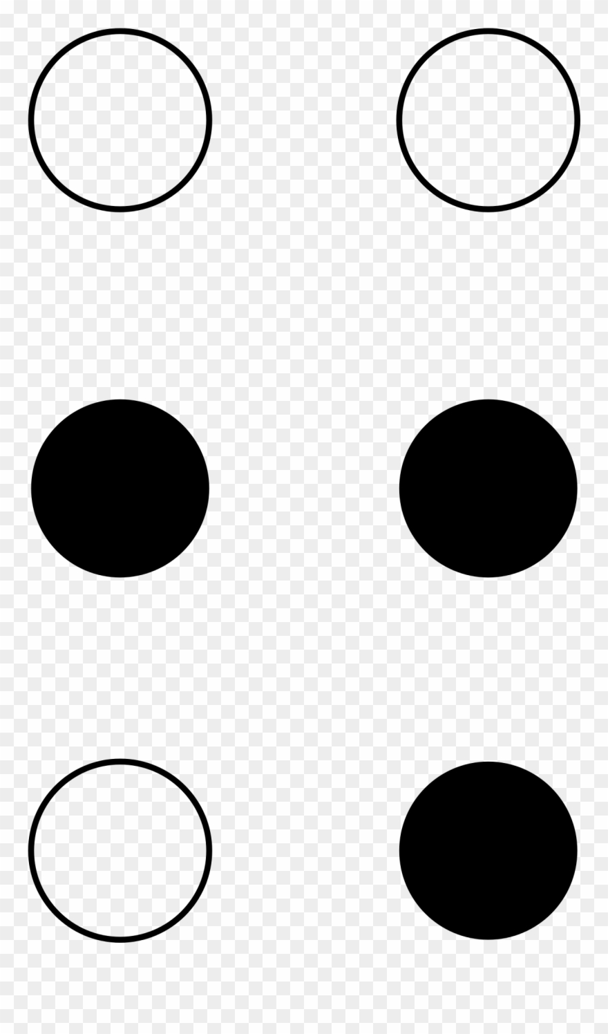 File - Braille Period - Svg - Wikimedia Commons - Full Stop In Braille Clipart