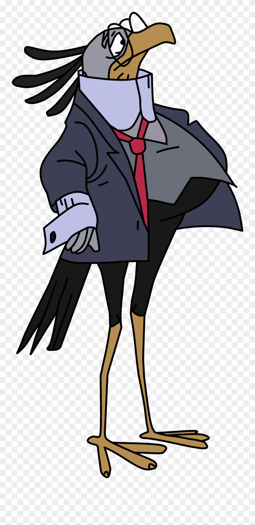 The Secretary Bird From Bedknobs And Broomsticks By - Bedknobs And Broomsticks Bird Clipart