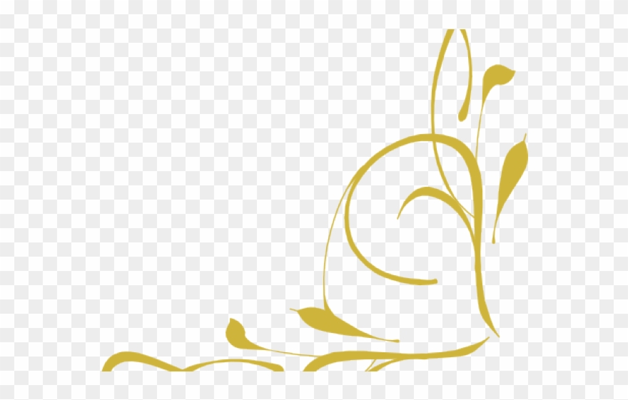 Gold Clipart Design - Brown Scroll Clip Art - Png Download