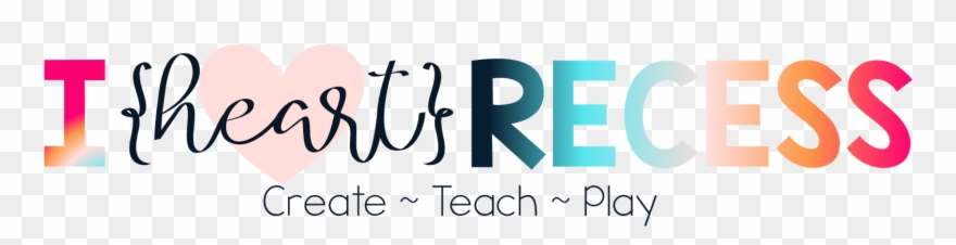 I {heart} Recess - Worksheet Clipart