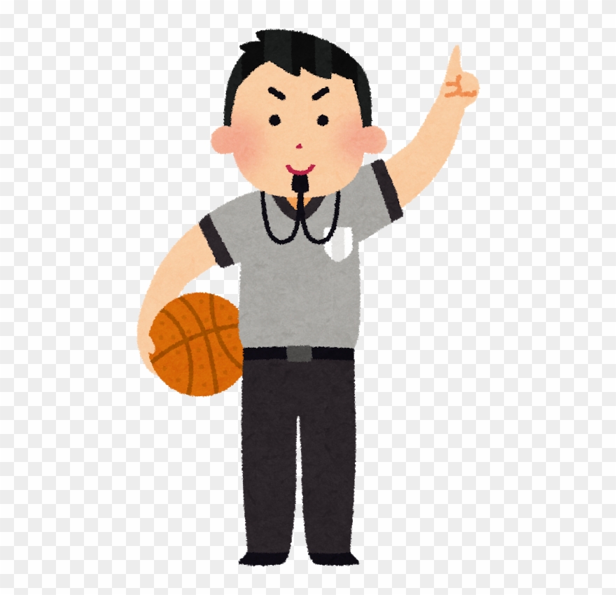 Basketball Referee Personal Foul Free Throw 高等学校 - Dibujo De Un Arbitro De Baloncesto Clipart