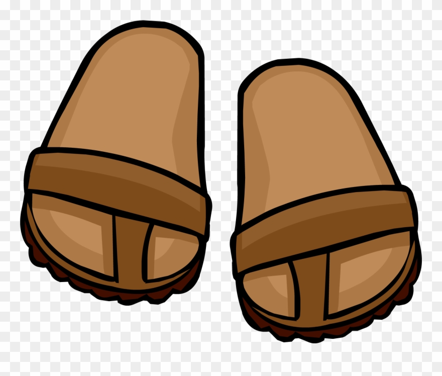 Brown Sandals - Brown Sandals Clipart - Png Download