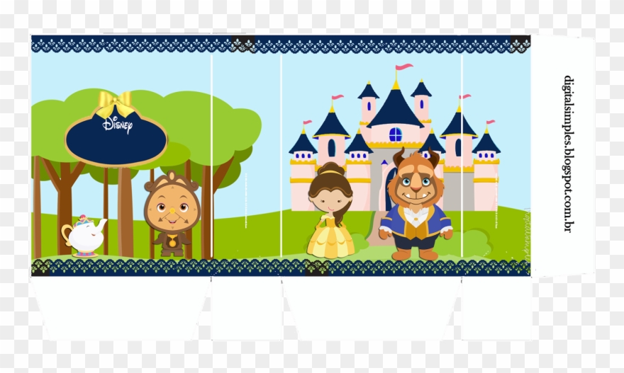 Estas Son Algunas De Las Imágenes Que Incluye El Kit - Beauty And The Beast Clipart