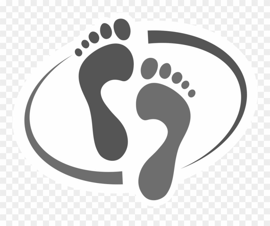 Footprint Clipart Sandal - Footprint Vector Royalty Free - Png Download